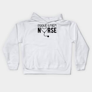 Proud Union Nurse Kids Hoodie